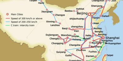 Shanghai bullet train mapa