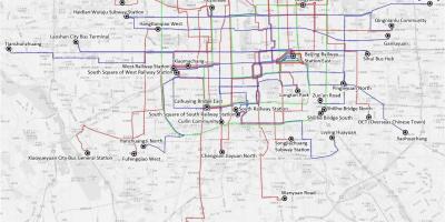 Beijing bus ruta ng mapa
