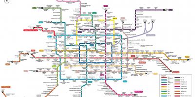 Mapa ng Beijing subway station