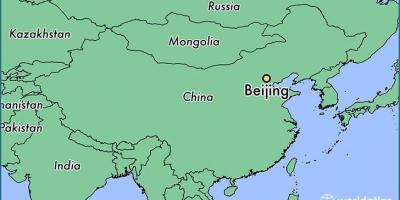 Mapa ng China na nagpapakita ng Beijing
