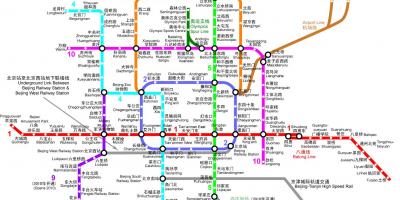 Beijing metro mapa 2016