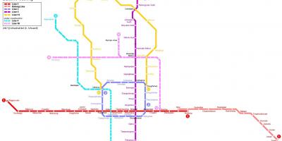 Mapa ng Beijing sa ilalim ng lupa lungsod