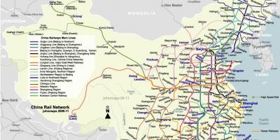 Beijing railway mapa