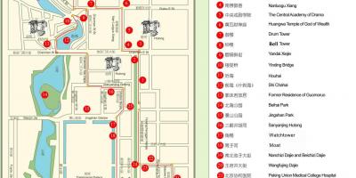 Mapa ng mga hutong sa Beijing