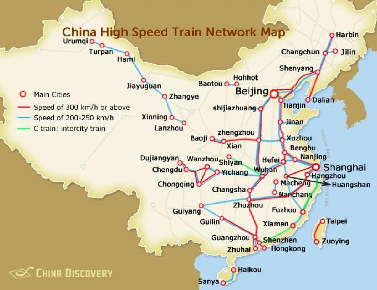 shanghai bullet train mapa