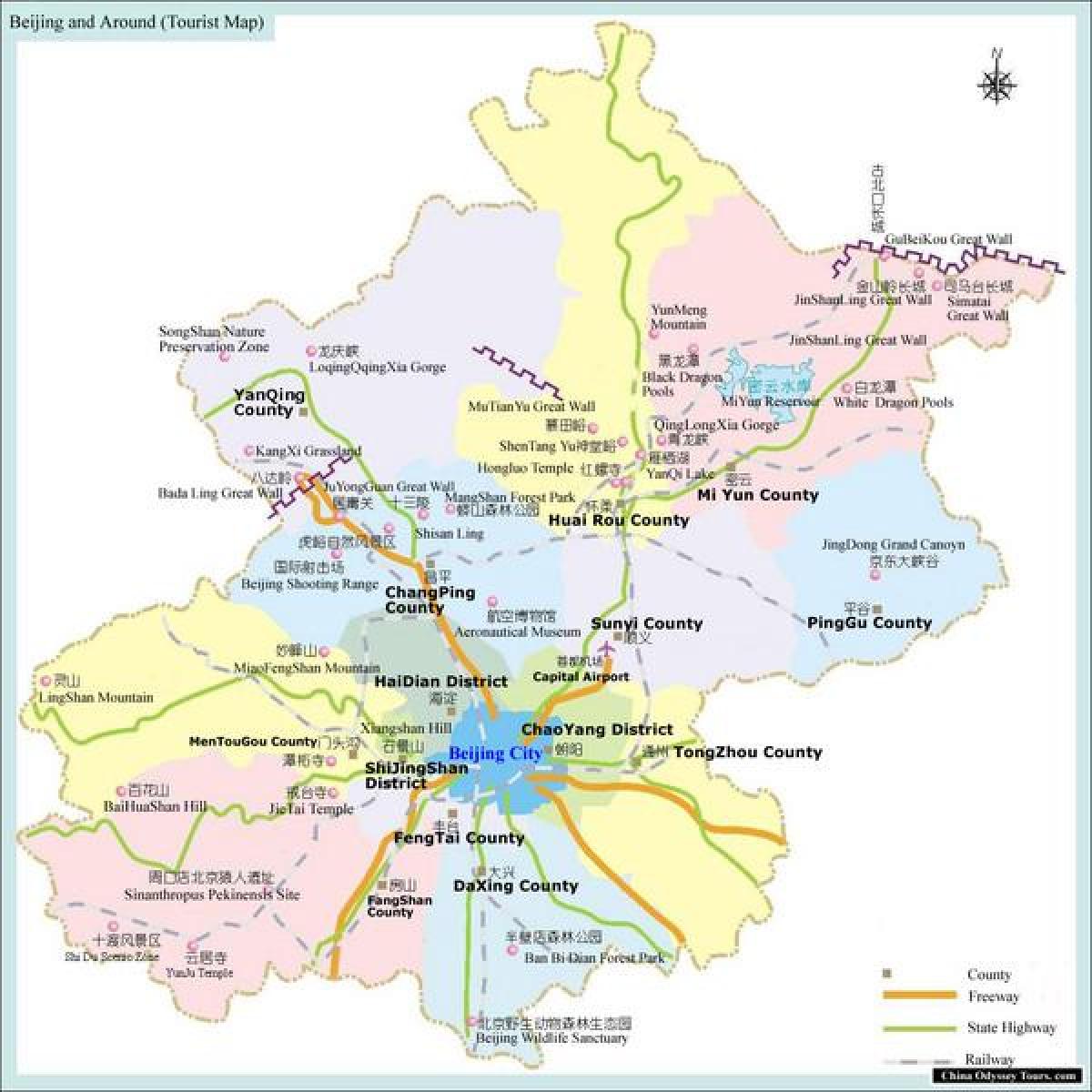 mapa ng Beijing lugar