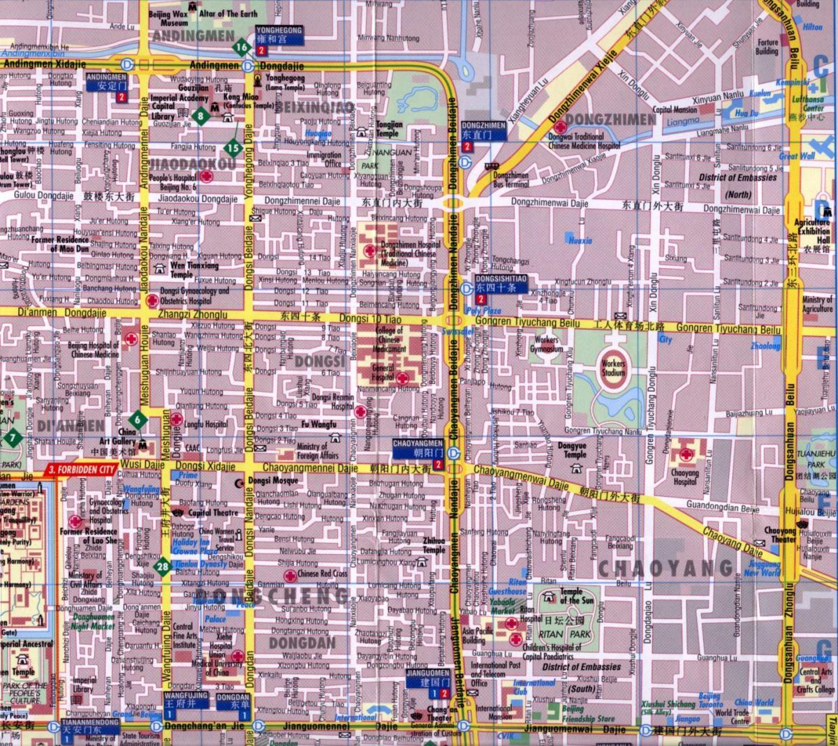 chaoyang district ng Beijing mapa