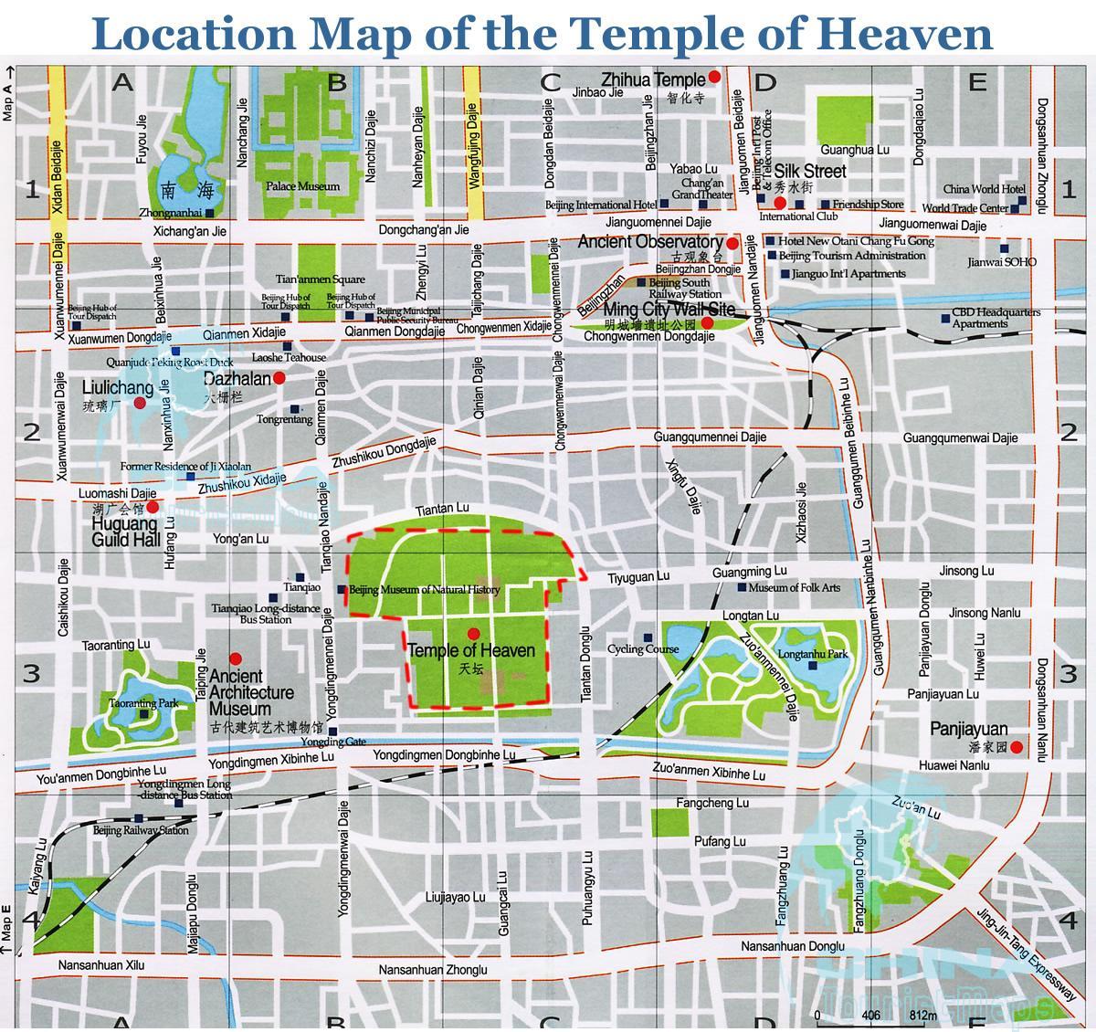 mapa ng templo ng langit 